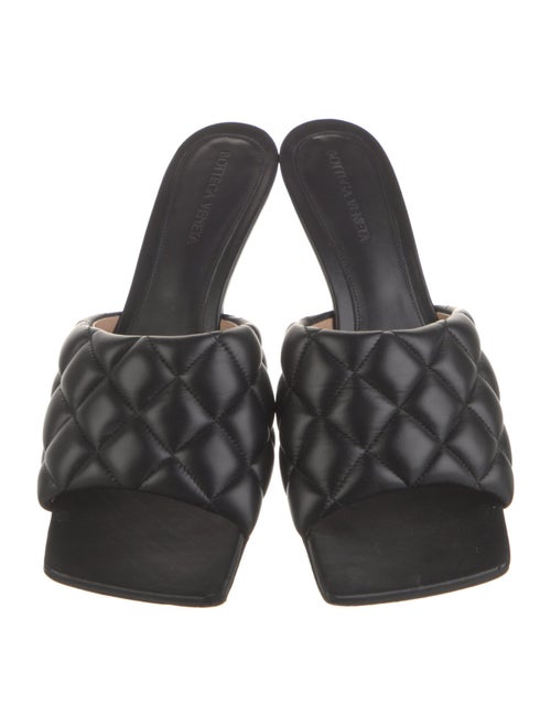 Bottega Veneta Quilted Pattern Leather Slides