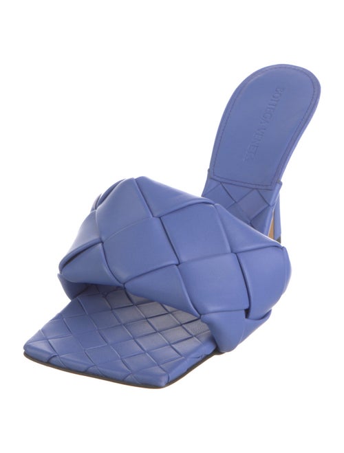 Bottega Veneta Intrecciato Weave Leather Slides