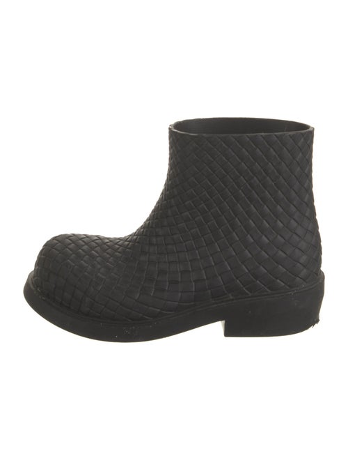 Bottega Veneta Intrecciato Weave Rubber Rain Boots