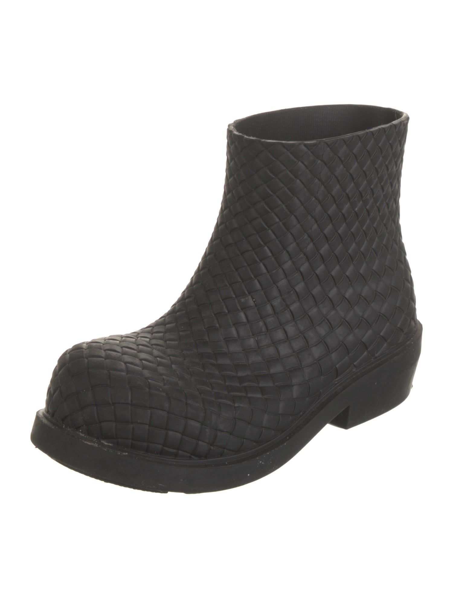 Bottega Veneta Intrecciato Weave Rubber Rain Boots