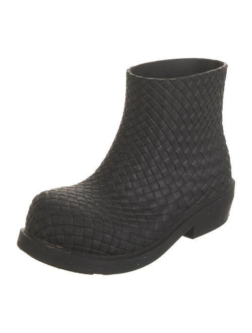 Bottega Veneta Intrecciato Weave Rubber Rain Boots