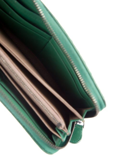 Bottega Veneta Intrecciato Weave Leather Continental Wallet