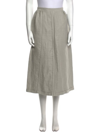 Bottega Veneta Linen Midi Length Skirt