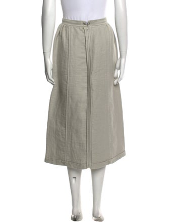 Bottega Veneta Linen Midi Length Skirt