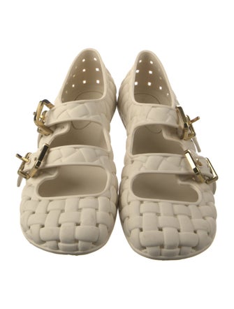 Bottega Veneta Intrecciato Weave Rubber Mules