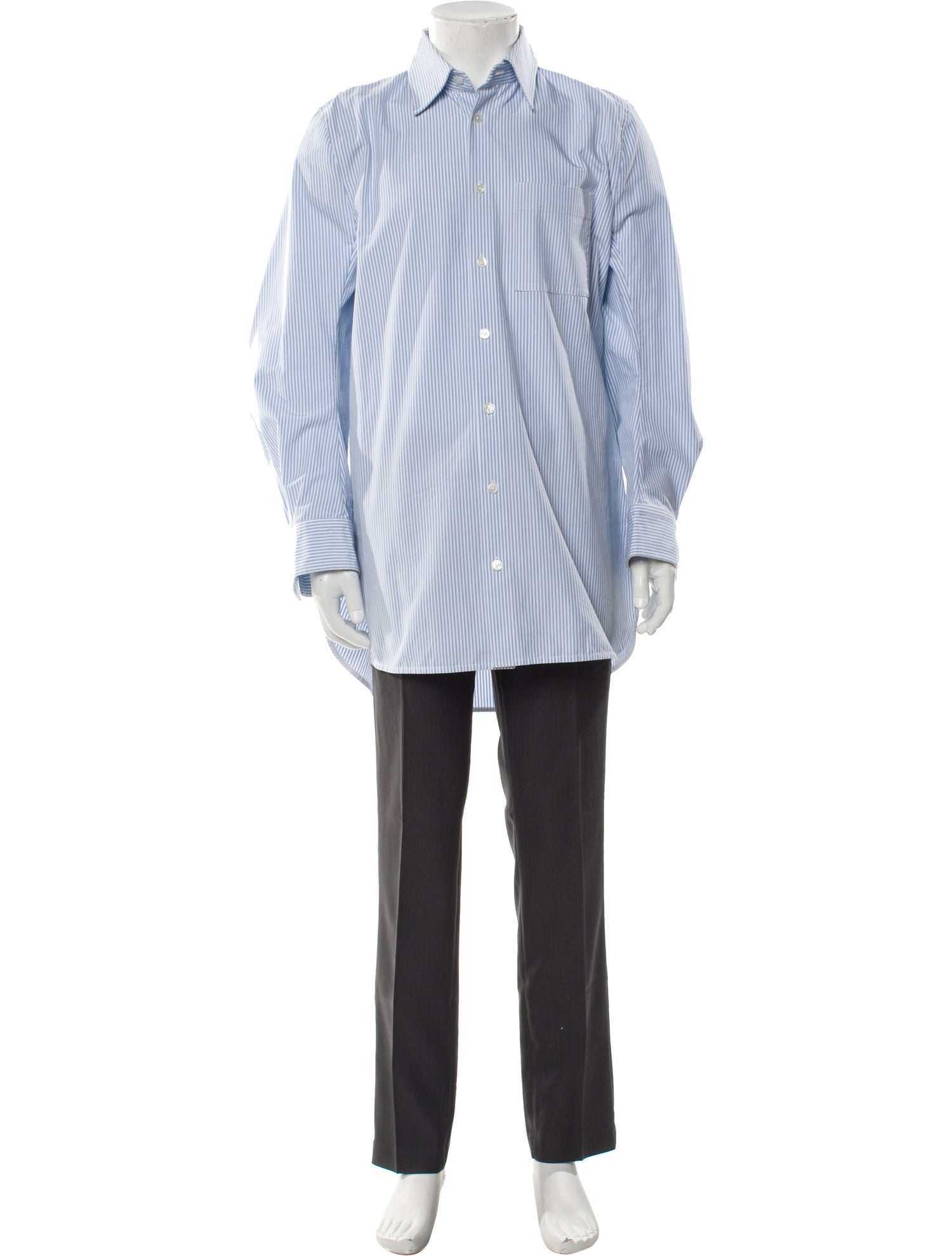 Bottega Veneta Signature Logo Striped Shirt