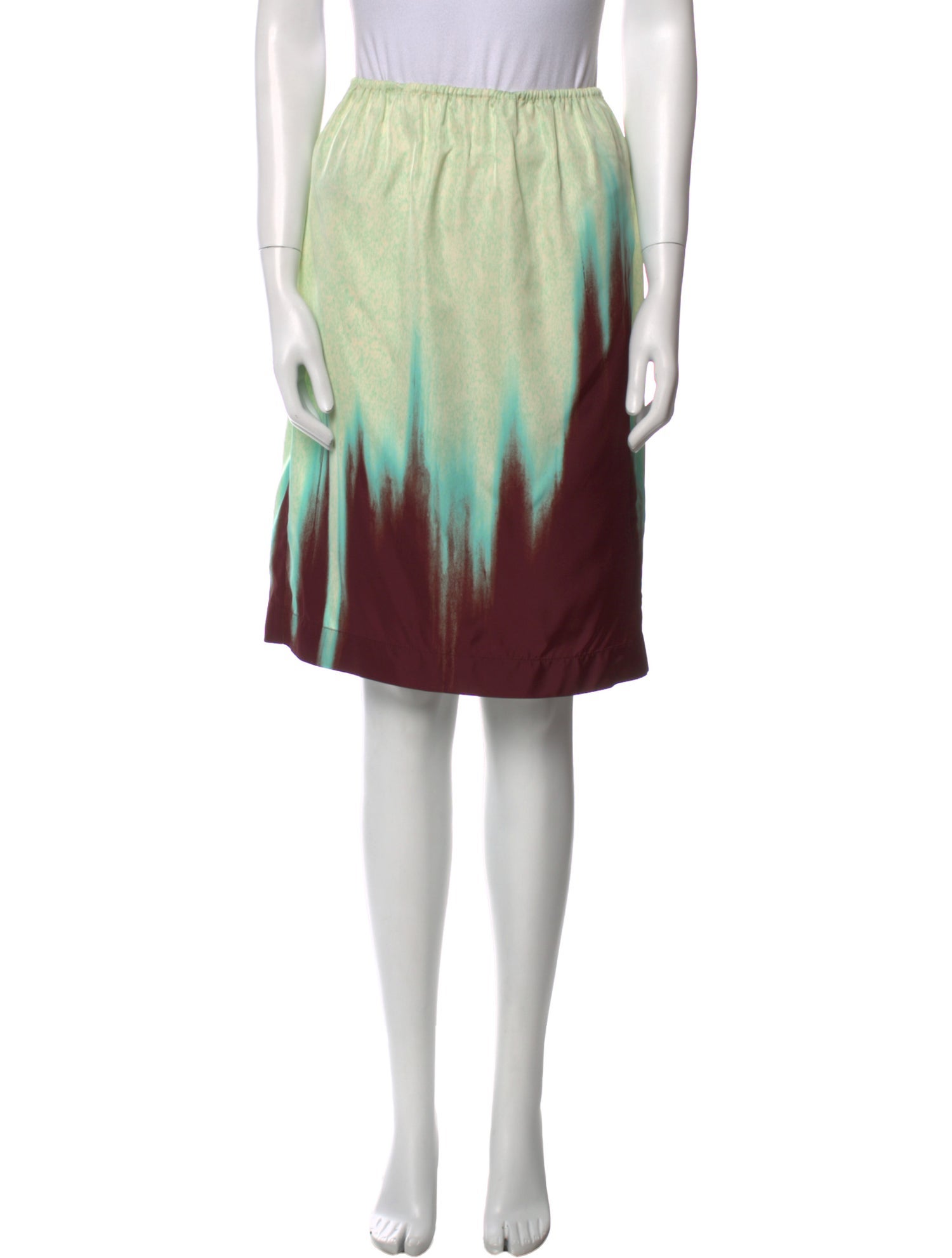 Bottega Veneta Leather Knee-Length Skirt