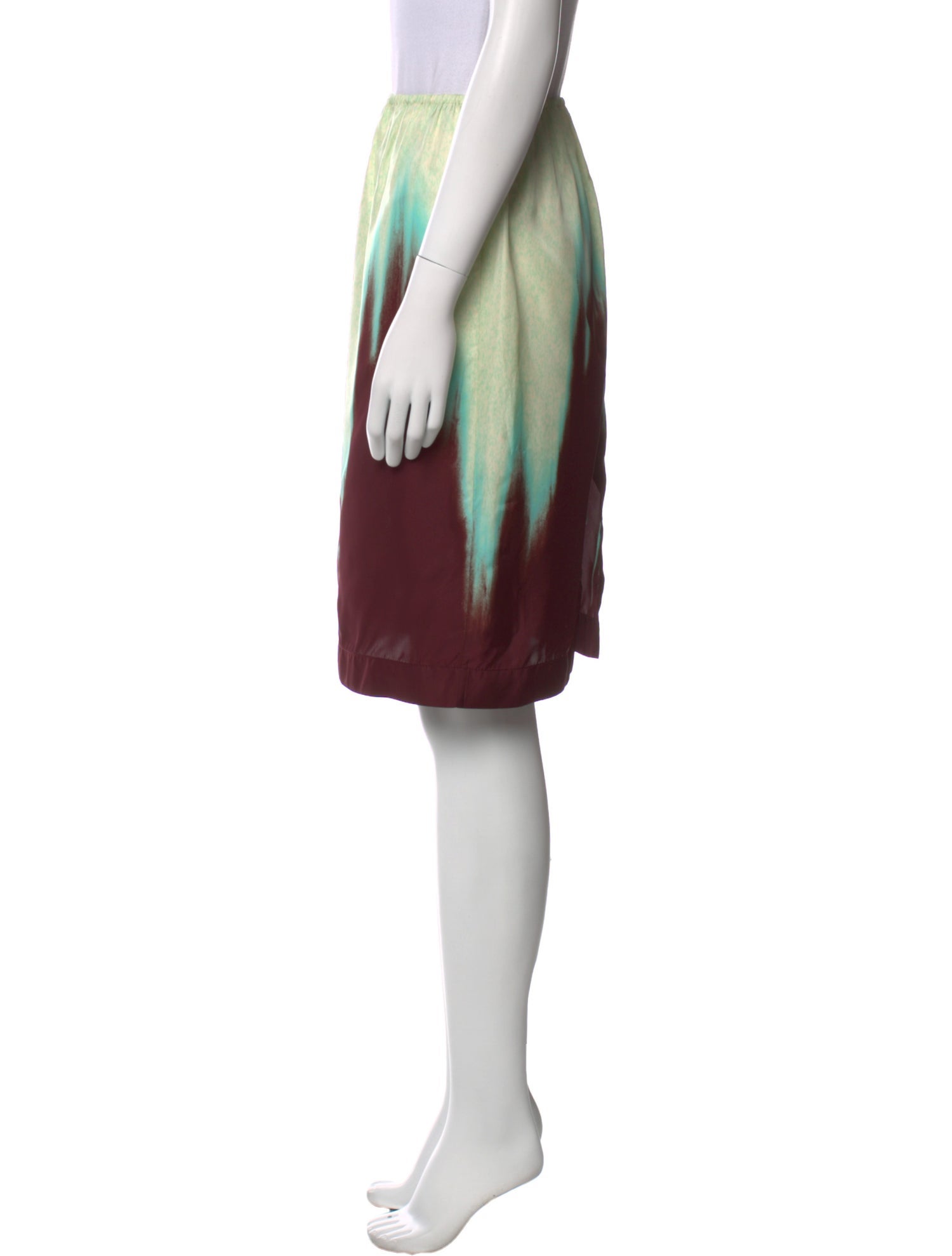 Bottega Veneta Leather Knee-Length Skirt