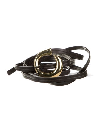 Bottega Veneta Sardine Wrap Skinny Belt