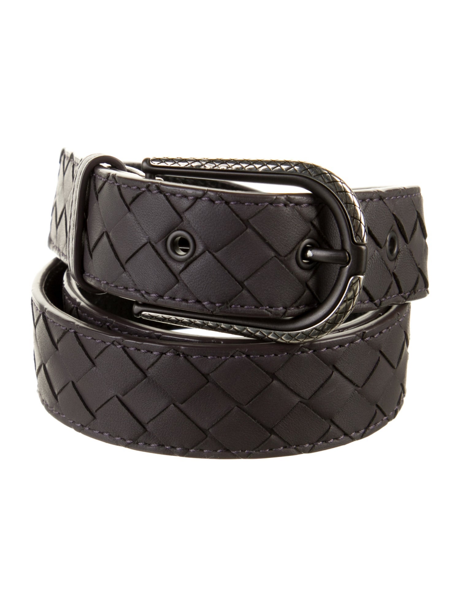 Bottega Veneta Intrecciato Weave Leather Belt