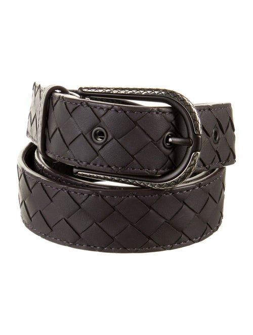 Bottega Veneta Intrecciato Weave Leather Belt