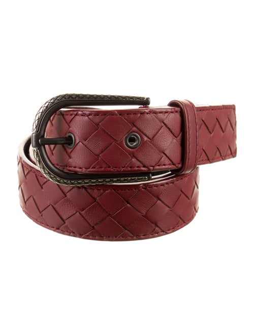 Bottega Veneta Intrecciato Weave Leather Belt