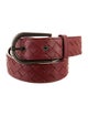 Bottega Veneta Intrecciato Weave Leather Belt
