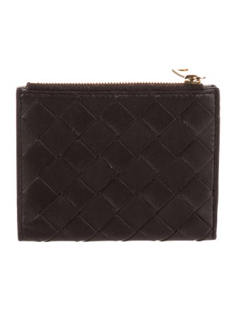 Bottega Veneta Intrecciato Weave Leather Wallet