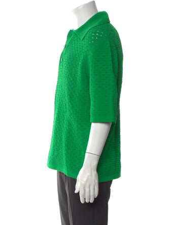 Bottega Veneta Crew Neck Short Sleeve Polo Shirt