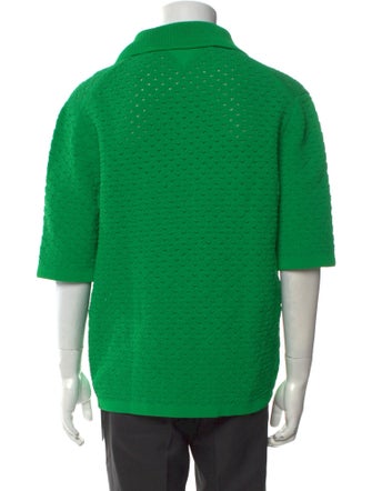 Bottega Veneta Crew Neck Short Sleeve Polo Shirt