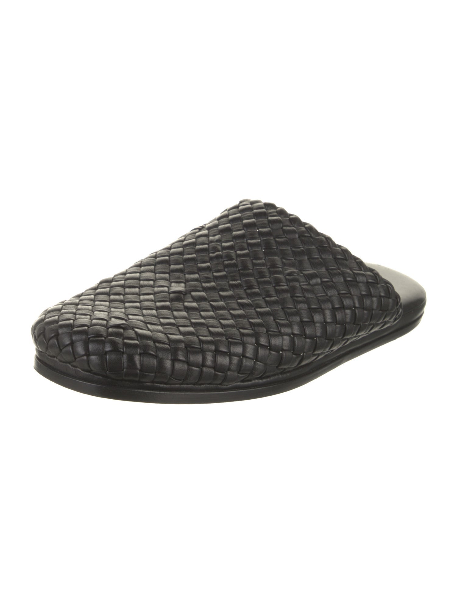 Bottega Veneta Intrecciato Weave Leather Slippers