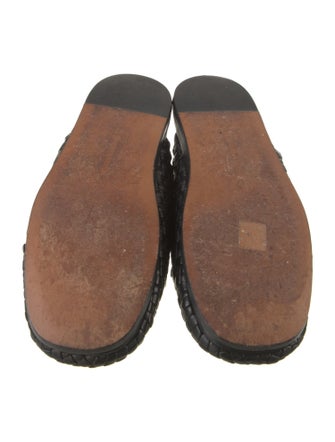 Bottega Veneta Intrecciato Weave Leather Slippers