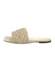 Bottega Veneta Intrecciato Weave Straw Slides