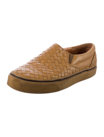 Bottega Veneta Intrecciato Weave Leather Sneakers