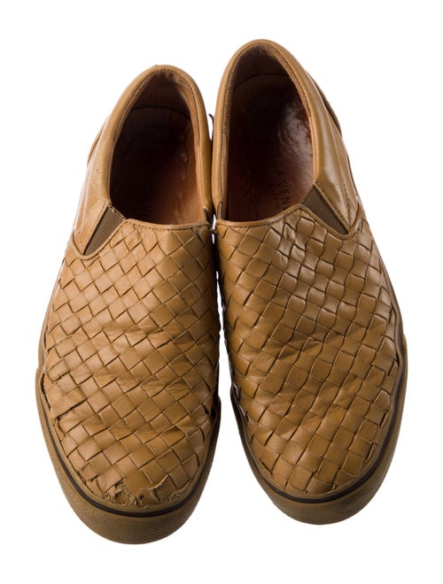 Bottega Veneta Intrecciato Weave Leather Sneakers