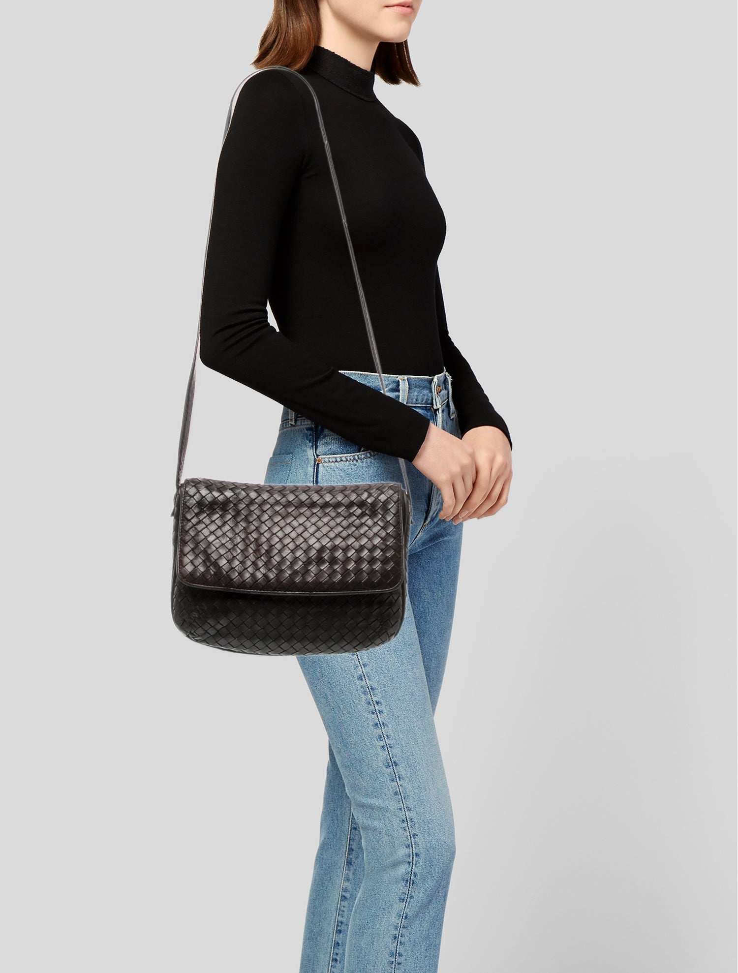 Bottega Veneta Intrecciato Crossbody Bag Vintage