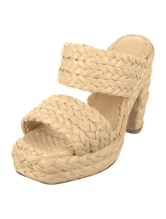Bottega Veneta Straw Braided Accents Espadrilles