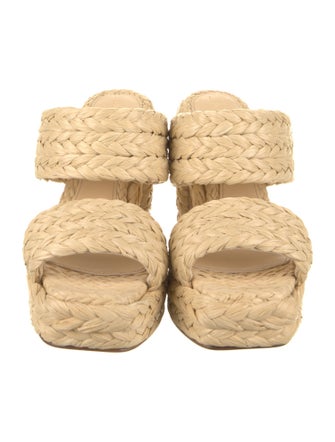 Bottega Veneta Straw Braided Accents Espadrilles