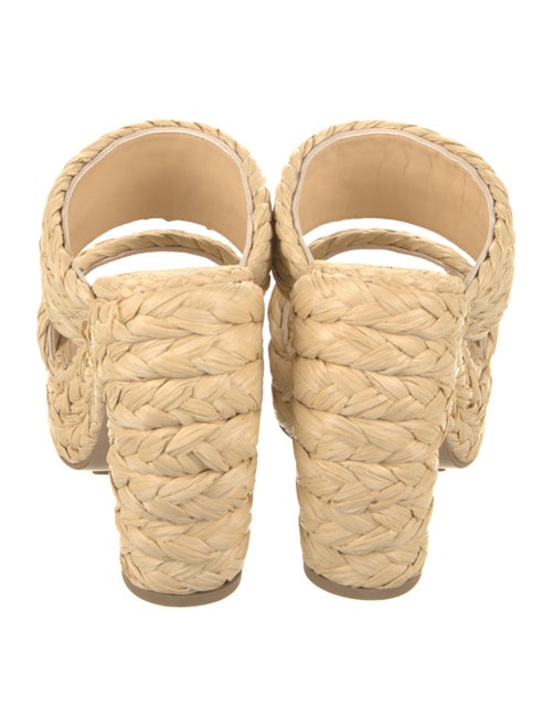 Bottega Veneta Straw Braided Accents Espadrilles