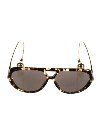 Bottega Veneta Aviator Tinted Sunglasses
