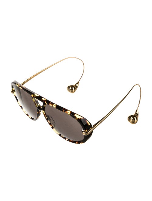 Bottega Veneta Aviator Tinted Sunglasses