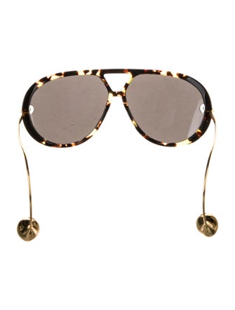 Bottega Veneta Aviator Tinted Sunglasses