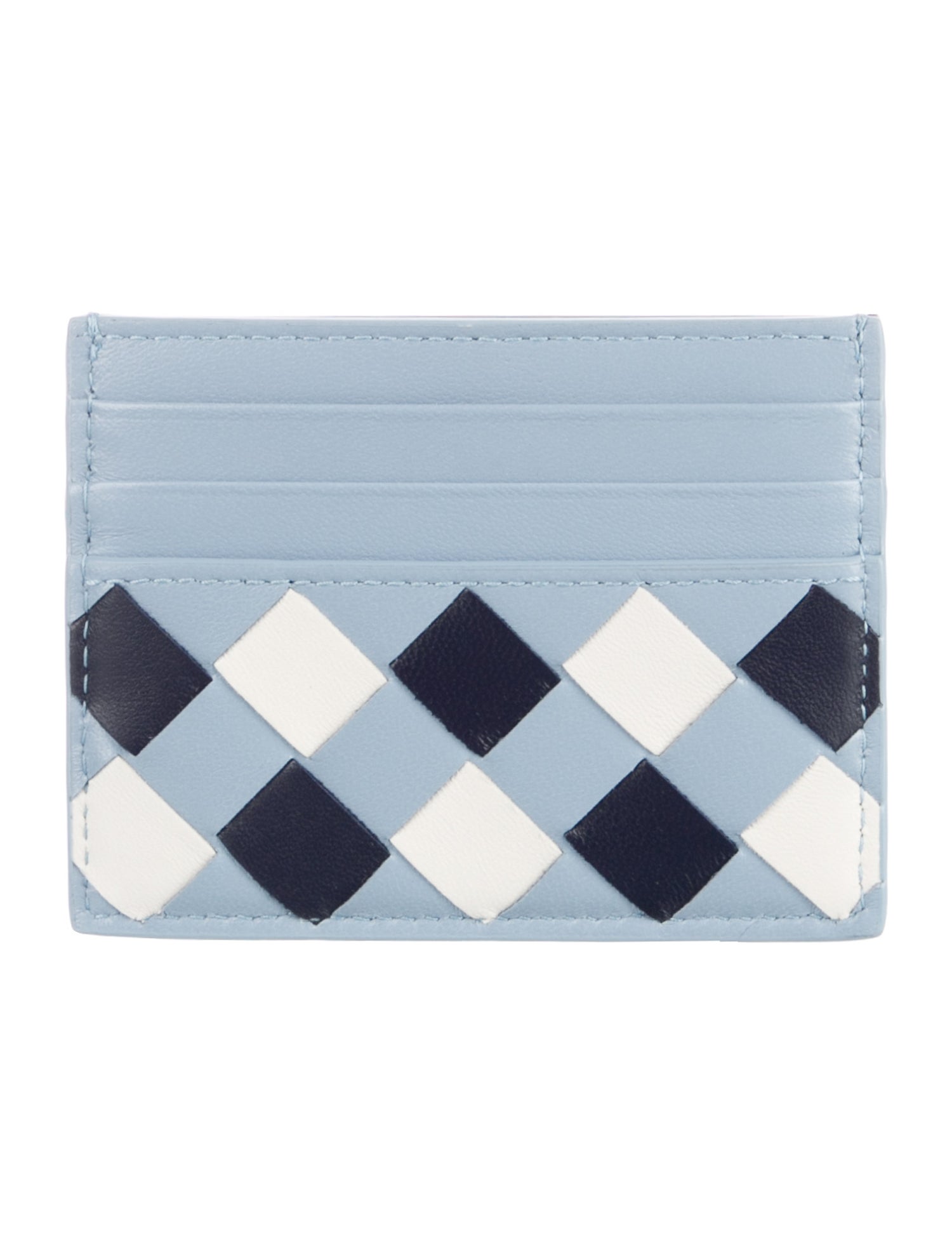 Bottega Veneta Intrecciato Weave Leather Card Holder