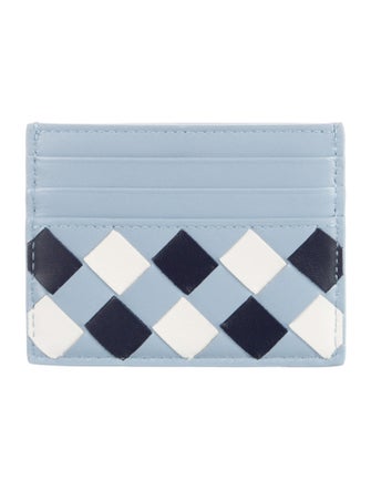 Bottega Veneta Intrecciato Weave Leather Card Holder