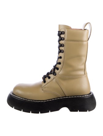 Bottega Veneta Leather Combat Boots