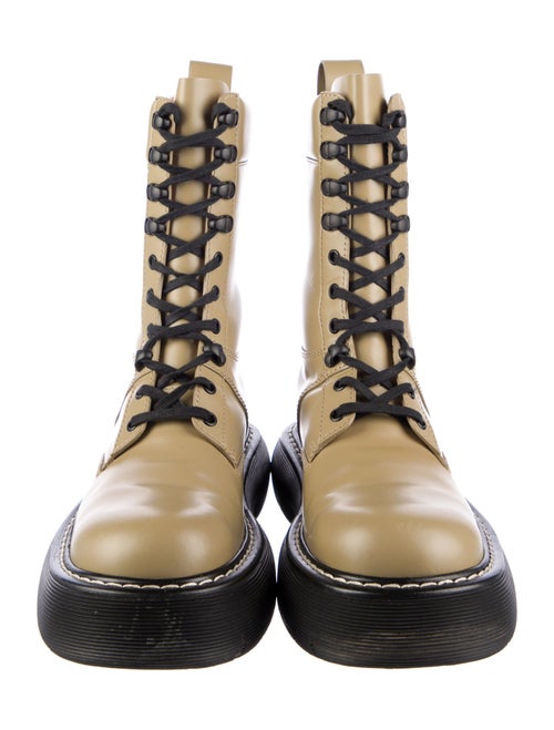 Bottega Veneta Leather Combat Boots