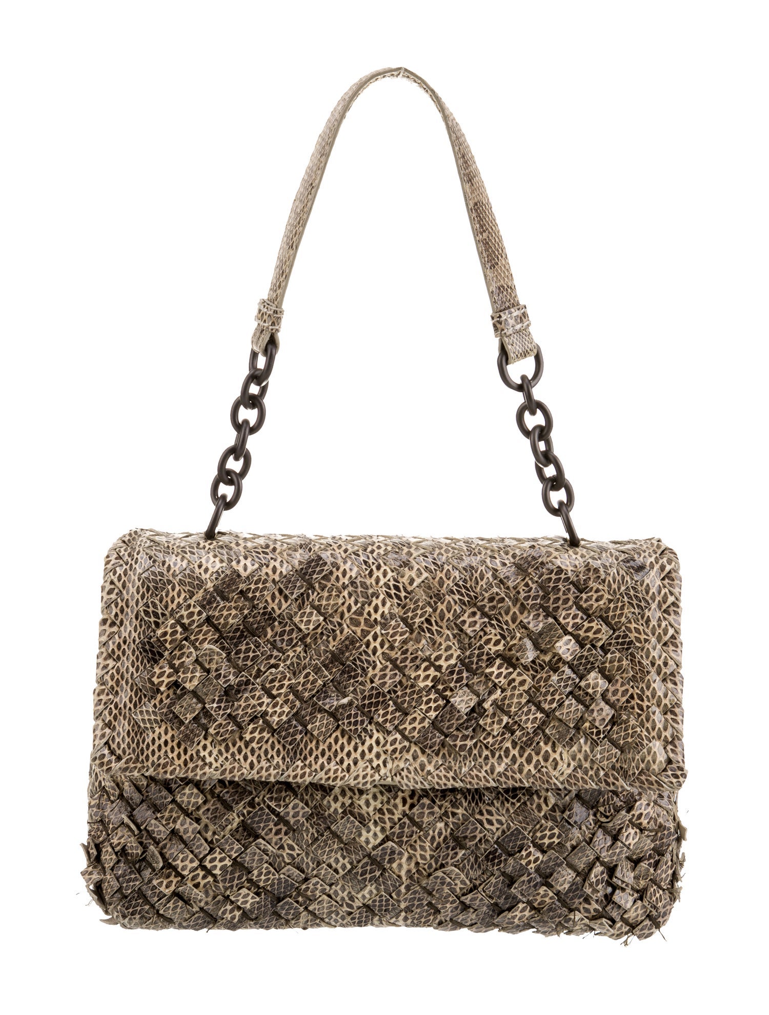 Bottega Veneta Snakeskin Shoulder Bag
