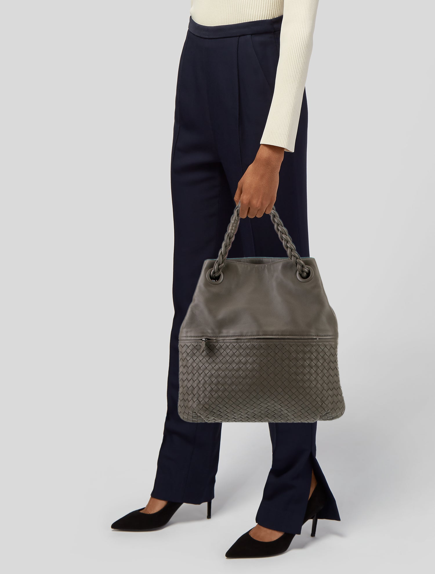 Bottega Veneta Intrecciato Top Handle Bag