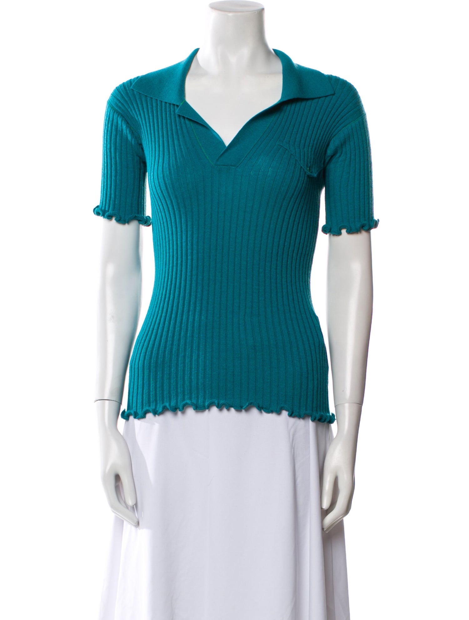 Bottega Veneta Wool V-Neck Polo