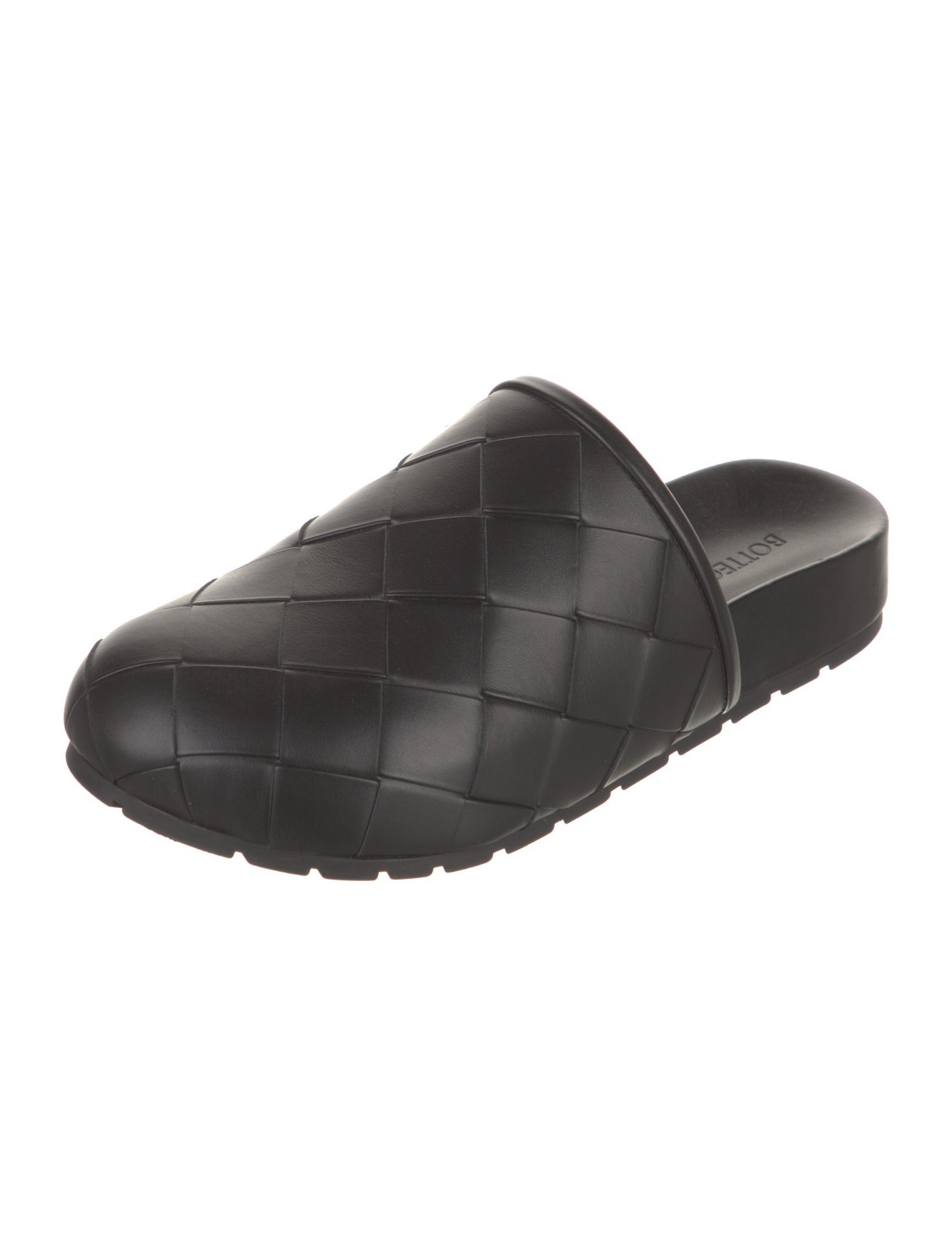 Bottega Veneta Intrecciato Weave Leather Mules