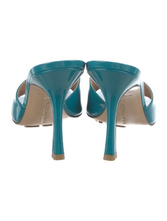 Bottega Veneta Patent Leather Cutout Accent Slides