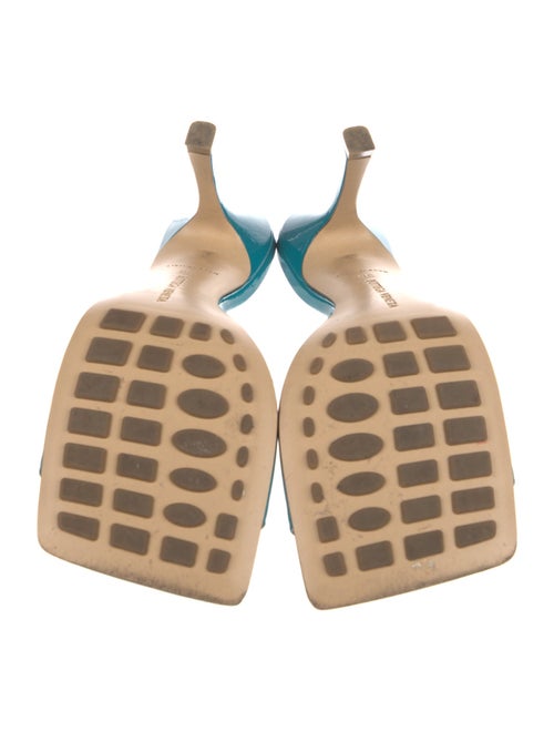 Bottega Veneta Patent Leather Cutout Accent Slides