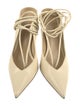 Bottega Veneta Intrecciato Weave Leather Slingback Pumps