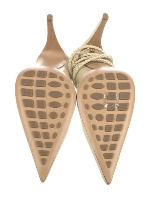 Bottega Veneta Intrecciato Weave Leather Slingback Pumps