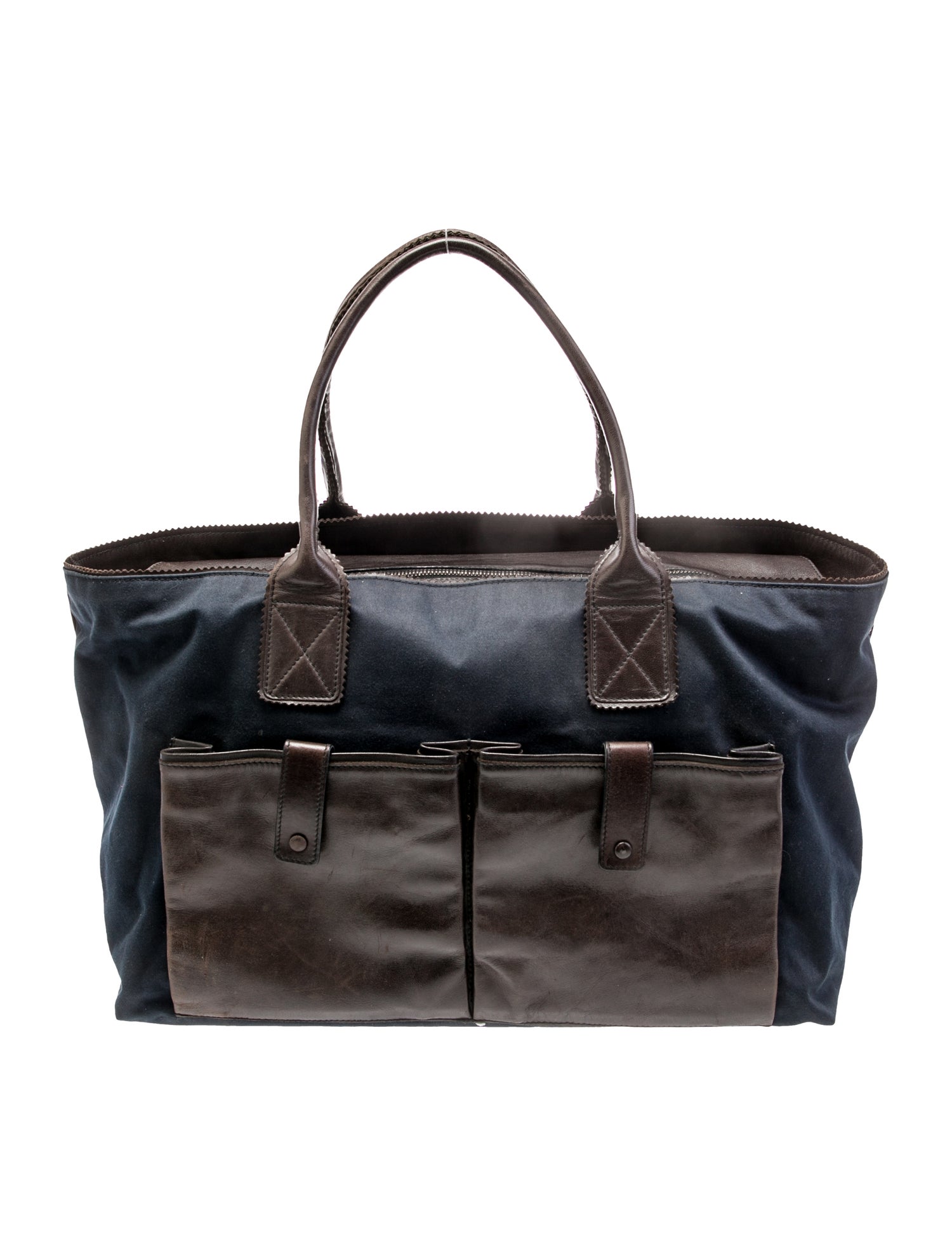 Bottega Veneta Canvas Weekender Bag Vintage