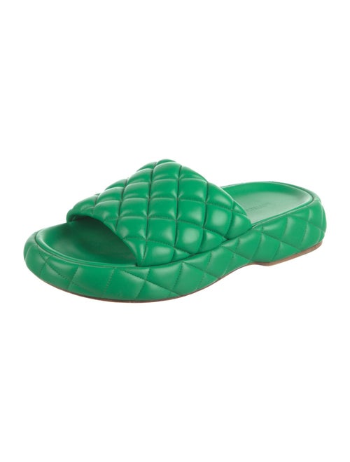 Bottega Veneta Quilted Pattern Leather Slides