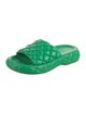 Bottega Veneta Quilted Pattern Leather Slides