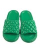Bottega Veneta Quilted Pattern Leather Slides