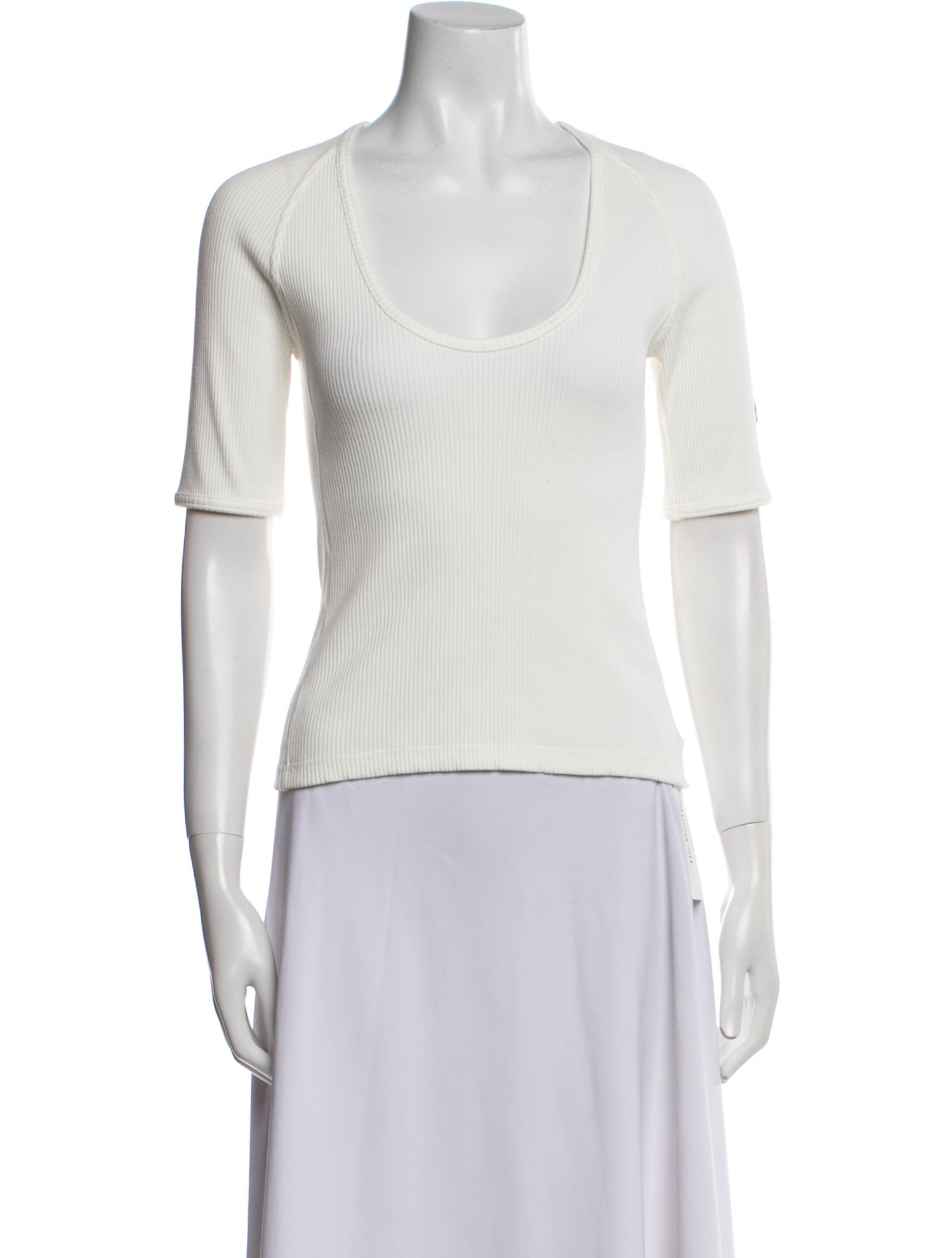 Bottega Veneta Scoop Neck Short Sleeve Top