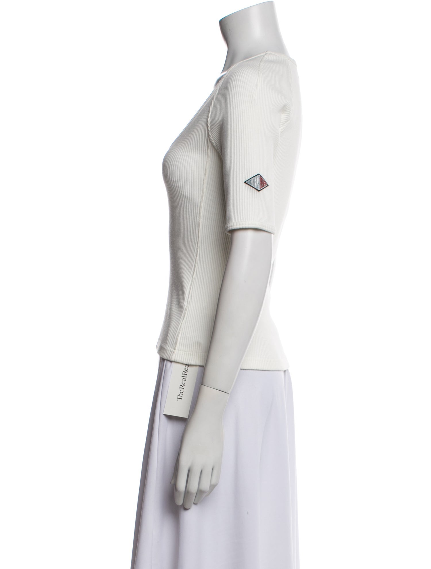 Bottega Veneta Scoop Neck Short Sleeve Top